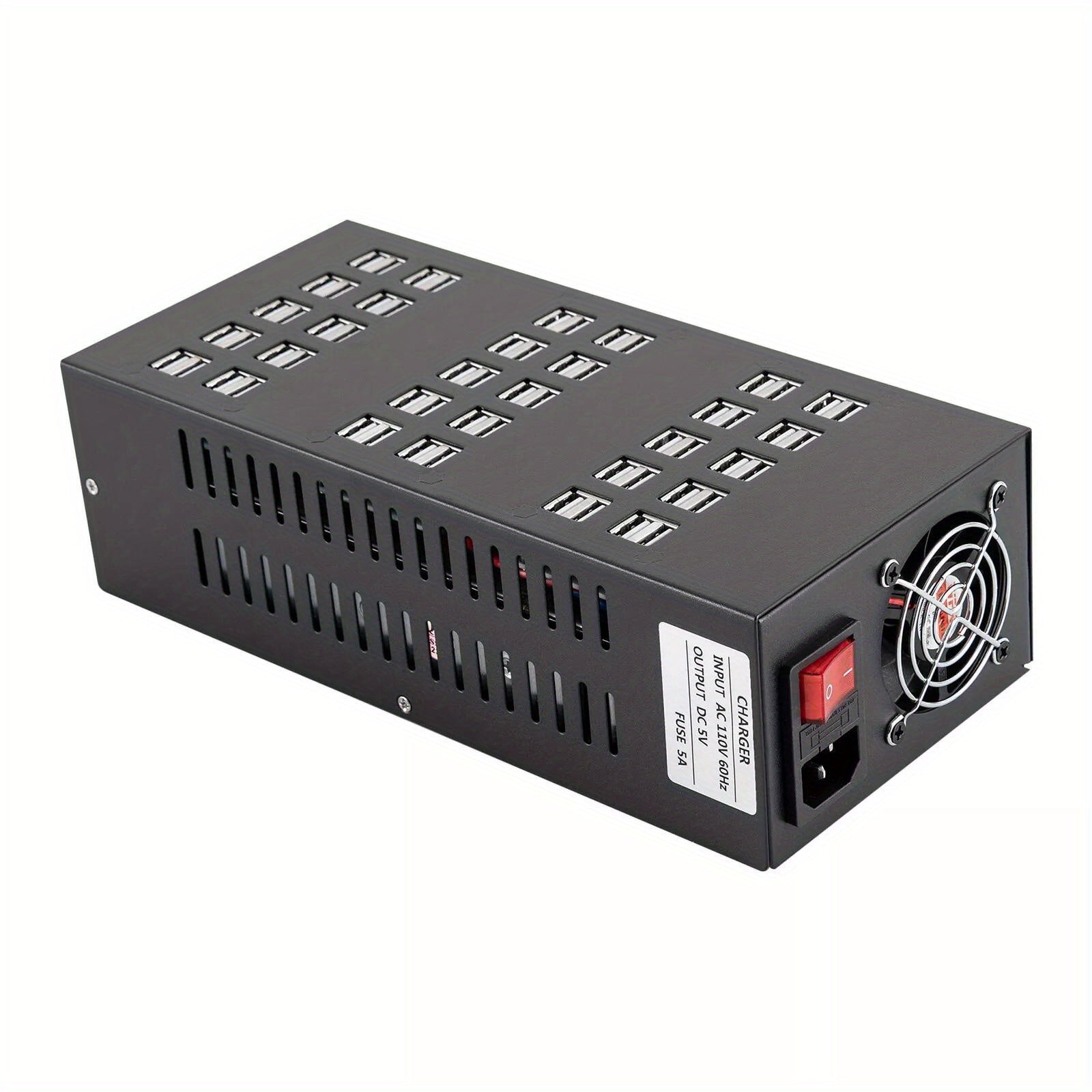 Powerful Charging Hub: 400W Multi 60-Port USB Charging Station for Desktop Cell Phone Charging and Organization