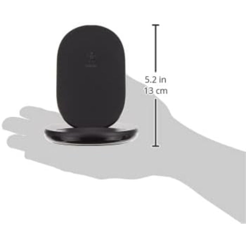Belkin Quick Charge Wireless Charging Stand 15W Qi Certified Charger Stand for iPhone Galaxy Pixel More Charge While Listening to Music Video Streaming Video Calling Black 2 Pack No PSU