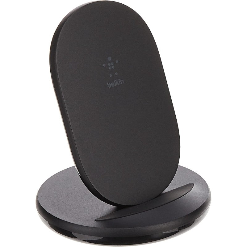 Belkin Quick Charge Wireless Charging Stand 15W Qi Certified Charger Stand for iPhone Galaxy Pixel More Charge While Listening to Music Video Streaming Video Calling Black 2 Pack No PSU