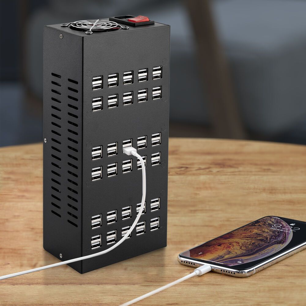 Powerful Charging Hub: 400W Multi 60-Port USB Charging Station for Desktop Cell Phone Charging and Organization