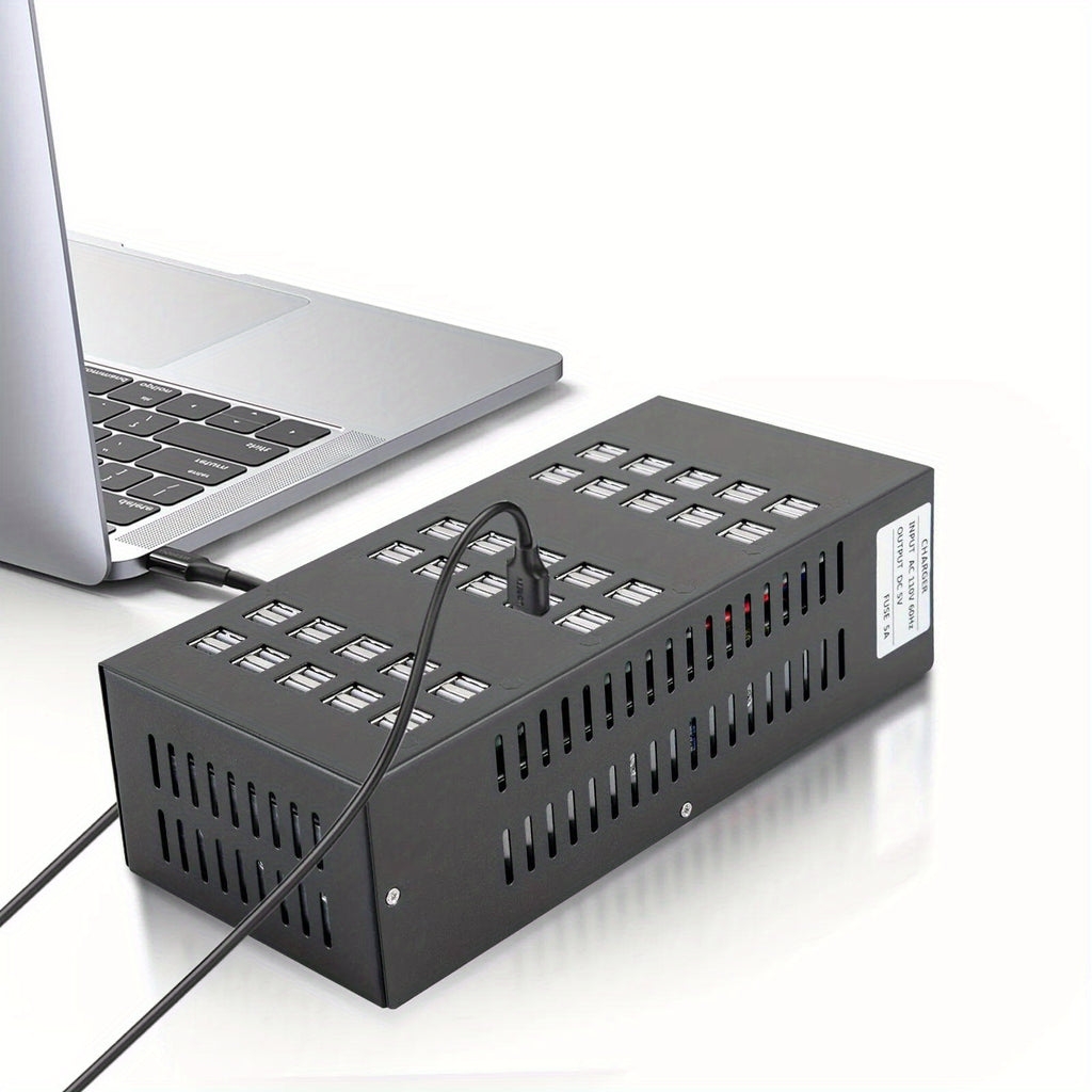 Powerful Charging Hub: 400W Multi 60-Port USB Charging Station for Desktop Cell Phone Charging and Organization