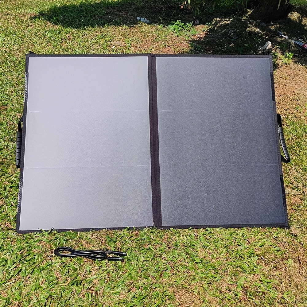 100W Portable Solar Panel, ETFE Foldable Solar Charger, 25% High Conversion Efficiency, With Usb Interface, DC Interface, Suitable For Camping Outdoor Temporary Charging