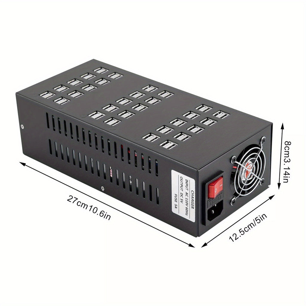Powerful Charging Hub: 400W Multi 60-Port USB Charging Station for Desktop Cell Phone Charging and Organization